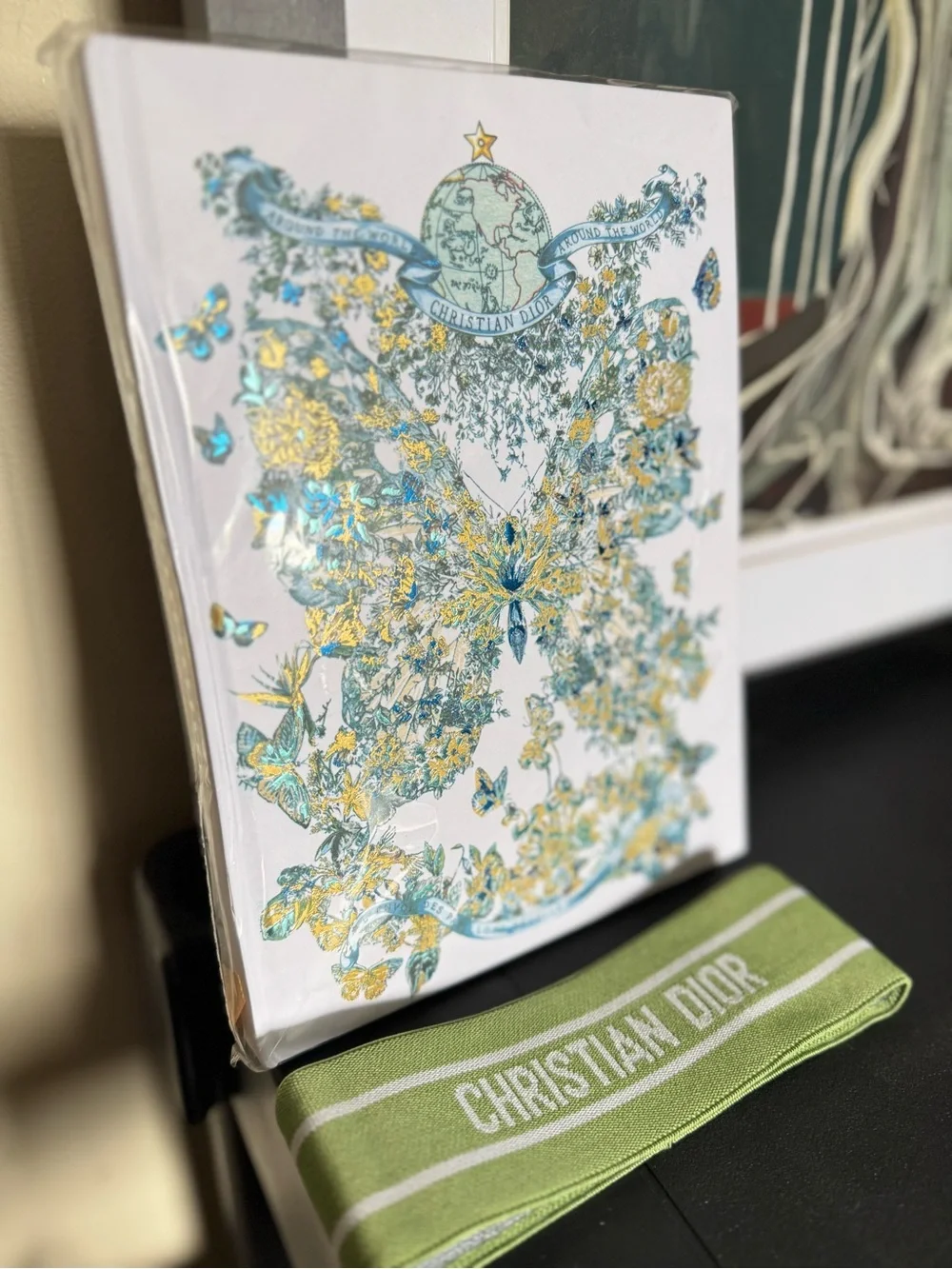 NEW DIOR AROUND THE WORLD NOTEBOOK BLUE GREEN